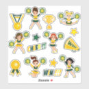 Search for cheerleading stickers Green