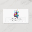 Search for music lessons business cards Violinist