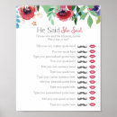 Search for he said she said bridal shower gifts Floral