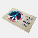 Search for peace sign doormats Usa