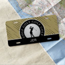 Search for golfer license plates For him