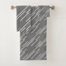 Search for gray and white stripe bath towels For her