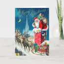 Search for santa claus christmas cards Chimney