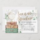 Search for adventure awaits bridal shower invitations Green