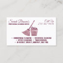 Search for sparkling clean business cards Housekeeper