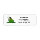 Search for frog return address labels Cute