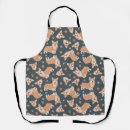 Search for dog lover aprons Blue
