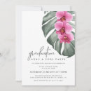 Search for luau pool party invitations Watercolor floral