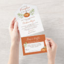 Search for thanksgiving baby shower invitations Pumpkin