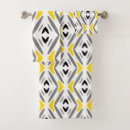 Search for gray and yellow bath towels Modern