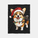 Search for corgi fleece blankets Santa