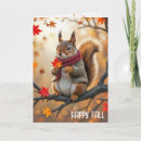 Search for happy fall cards Squirrel