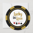 Search for casino wedding invitations Lucky in love