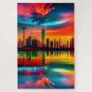Search for cityscape puzzles Sunset