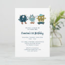 Search for monster birthday invitations cute