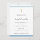 Search for cross baptism invitations Gold foil