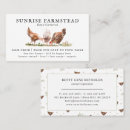 Search for fresh eggs business cards Rustic