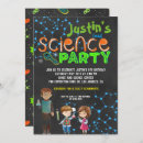 Search for mad scientist birthday invitations Colorful