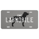 Search for labrador retriever license plates Dog