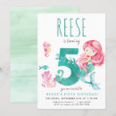 Search for 5th birthday invitations Under the sea birthday