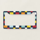 Search for checkerboard license plate frames Modern