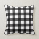Search for black white checkered pillows Farmhouse