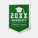 Search for graduation pennants Green