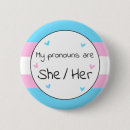 Search for transgender buttons Pronouns
