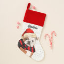 Search for english bulldog christmas stockings Pets