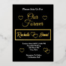 Search for forever in our hearts invitations Minimalist