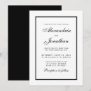 Search for black tie wedding invitations Typography