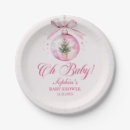 Search for pink christmas plates Baby shower