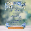 Search for hydrangeas wedding signs Blue and white