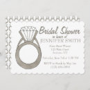 Search for engagement ring bridal shower invitations Bride