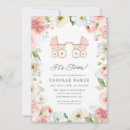 Search for floral twins baby shower invitations Elegant