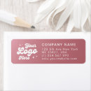 Search for black and white return address labels Round