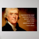 Search for thomas jefferson quote posters Big government