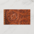 Search for western business cards Leather
