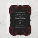 Search for gothic red and black wedding invitations Flowers