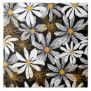 Search for black white gold tiles Flowers