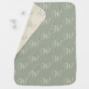 Search for sage green baby blankets Initial