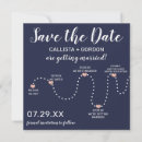 Search for navy gold save the dates Elegant chic