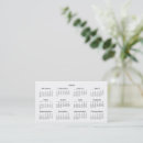 Search for calendar business cards 2027