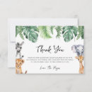Search for zoo thank you cards A little wild one
