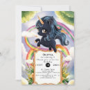 Search for the black unicorn invitations Rainbow