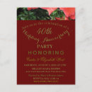 Search for 40th anniversary cards Ruby red