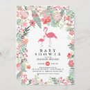 Search for flamingo baby shower invitations Floral