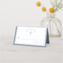 Search for baptism place cards Dusty blue