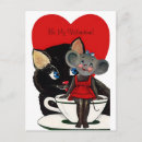 Search for vintage cat valentines day cards Kitten