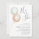 Search for balloon gender reveal invitations Boy or girl